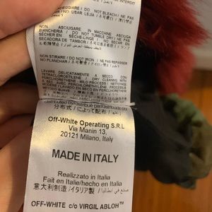 Off-White “Main Label” Military Fur parka